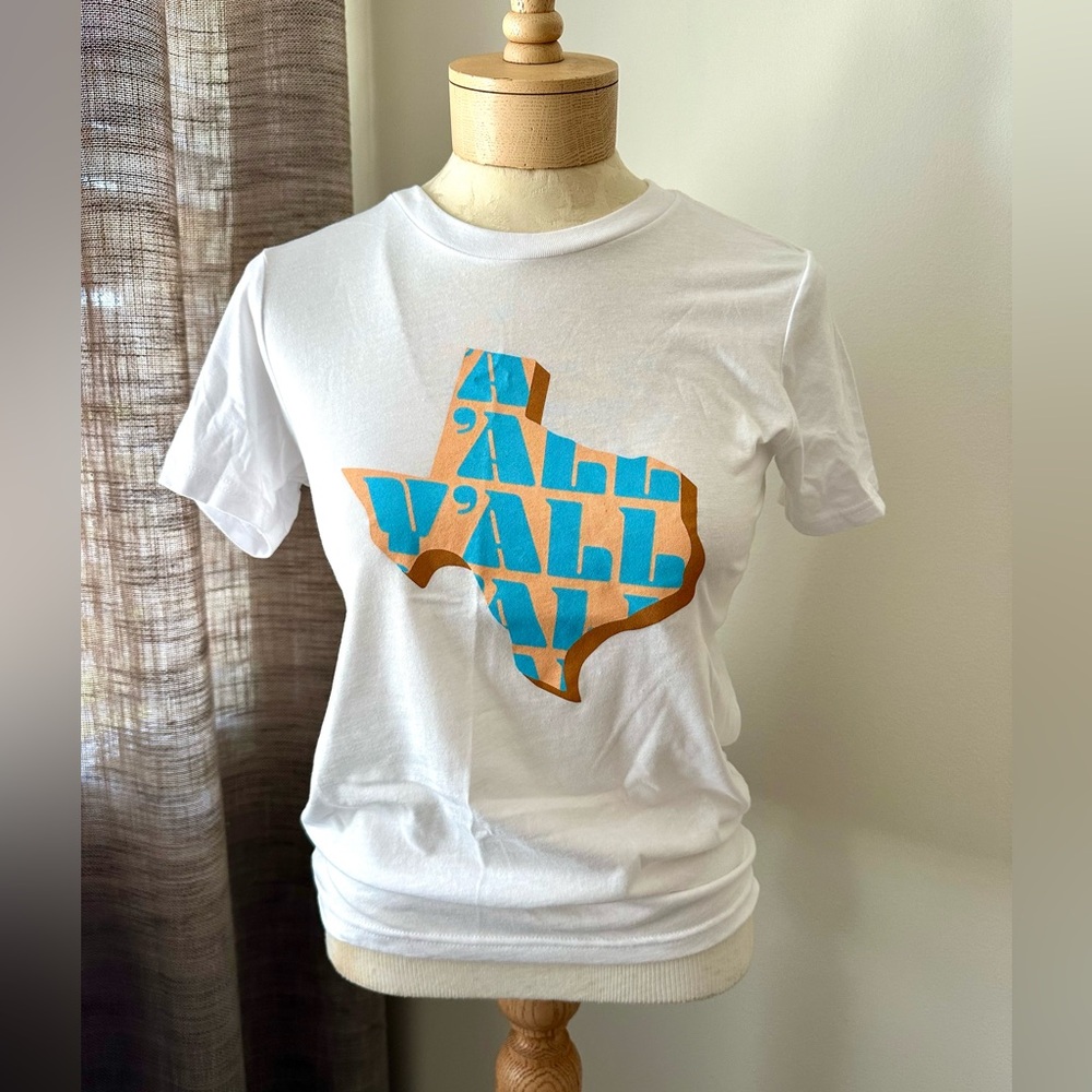 BELLA & CANVAS.Kids Texas Y-All Girls TShirt L